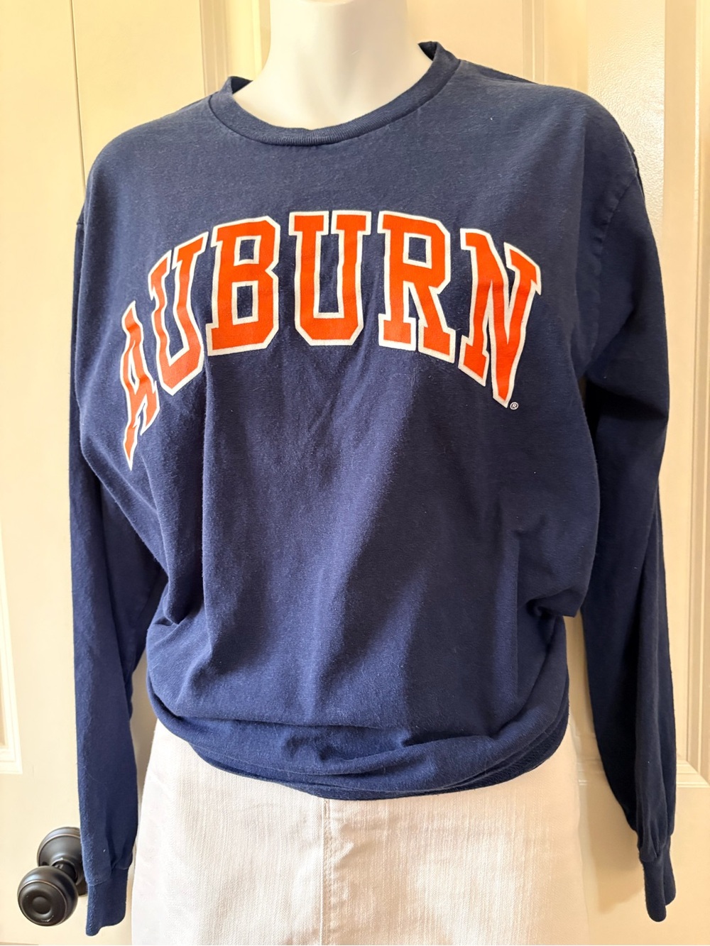 Auburn! Navy Women's Sweatshirt, size M
